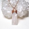 Ruční tvorba šperků z krystalů a minerálů Danburit s pyritem, přírodní krystal z Mexika - přívěsek/náhrdelník