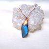 Labradorit tyrkysově modrý - přívěsek/náhrdelník, šperky s krystaly Soul of Aurora
