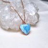 Minerály, drahokamy, Šperky Soul of Aurora Larimar srdce - přívěsek/náhrdelník