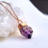 Ametyst přírodní krystal z lokality Branberg - přívěsek/náhrdelník