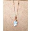Soul of Aurora - šperky s akvamarínem, Akvamarín katedrála top přírodní krystal - přívěsek/náhrdelník