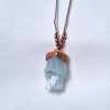 Akvamarín katedrála top přírodní krystal - přívěsek/náhrdelník