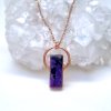 Sugilit vzácný fialový drahokam - šperk, náhrdelník