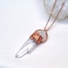 Autorské Šperky Soul of Aurora Lemurský křišťál trojkrystal ,,Klíč" s otiskem - přívěsek/náhrdelník