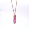 Unique top quality tugtupite pendant, necklace - original handmade jewelry with tugtupite, Greenland
