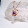 Lemurský křišťál a fialový ametyst - šperk/náhrdelník skladem na www.soulofaurora.com
