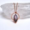 Labradorit růžovo-fialový, šperk/náhrdelník