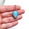Top kvalita - Tyrkysově modrý andský opál - šperk/náhrdelník, česká tvorba šperků Soul of Aurora