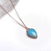 Drahokamy, přírodní minerály, šperky - skladem na Soulofaurora, Tyrkysově modrý andský opál - šperk/náhrdelník