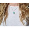 Soul of aurora šperky s krystaly Tyrkysově modrý andský opál - šperk/náhrdelník