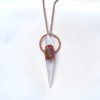 Ručně robené Šperky Soulofaurora Lemurský křišťál a melounový turmalín - šperk/náhrdelník