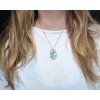 Šperky Soulofaurora Vzácný modro-zelený apofylit a stilbit - šperk/náhrdelník