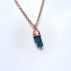 Dárek, zážitek - neobyčejné krystalové Šperky Soul of Aurora - Indigolit - modrý turmalín, přírodní krystaly - šperk/náhrdelník