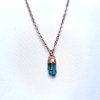 Autorské spirituální Šperky Soul of Aurora - Indigolit - modrý turmalín, přírodní krystaly - šperk/náhrdelník