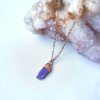 Autorské Šperky Soul of Aurora Sugilit (lavulit) vzácný přírodní minerál - šperk/náhrdelník