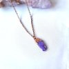 České ručně tvořené Šperky Soul of Aurora Sugilit (lavulit) vzácný přírodní minerál - šperk/náhrdelník