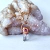 Krystalové šperky a amulety, Šperky Soul of Aurora Rubín a danburit z Mexika (top čirý krystal) - šperk/náhrdelník