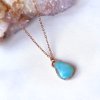 České ručně tvořené šperky Soul of Aurora Tyrkysově modrý peruánský opál - šperk/náhrdelník