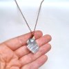 Náhrdelník s akvamarínem - přírodní, dokonale průzračný akvamarín drahokamové kvality