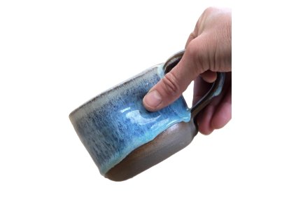 Hrnek Cappuccino SeaFoam modrý