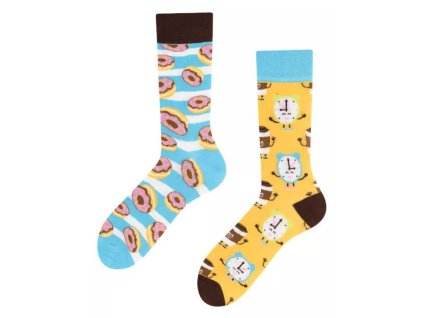Veselé ponožky Šišky a káva od TODO SOCKS (Veľkosť VZOR)