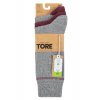 Pánske TORE 100% recyklované bavlnené hladké ponožky s prúžkom v leme, 3 páry (farba VZORF)