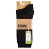 Dámske TORE 100% recyklované bavlnené jednofarebné ponožky, 3 páry (farba VZORF)