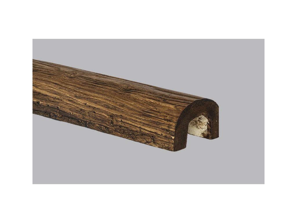 Pu trám kulatý 9x6 cm tmavý 01