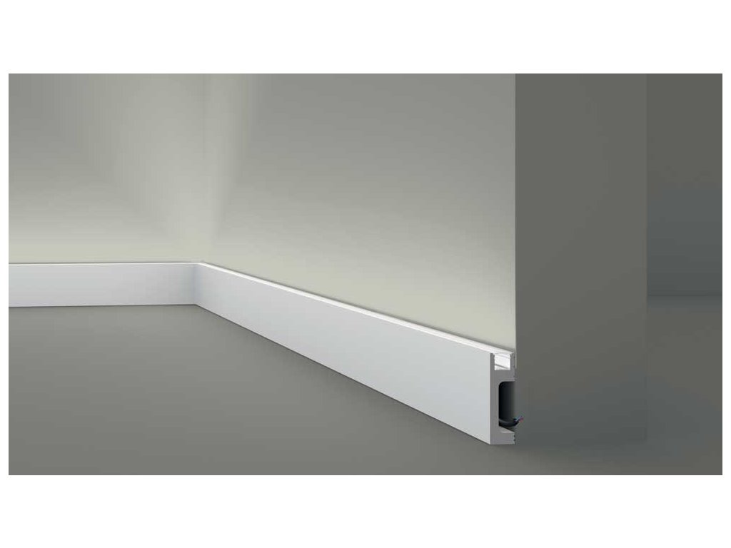 WALLSTYL IL10 - Lišta na nepřímé osvětlení - 80 x 23 mm