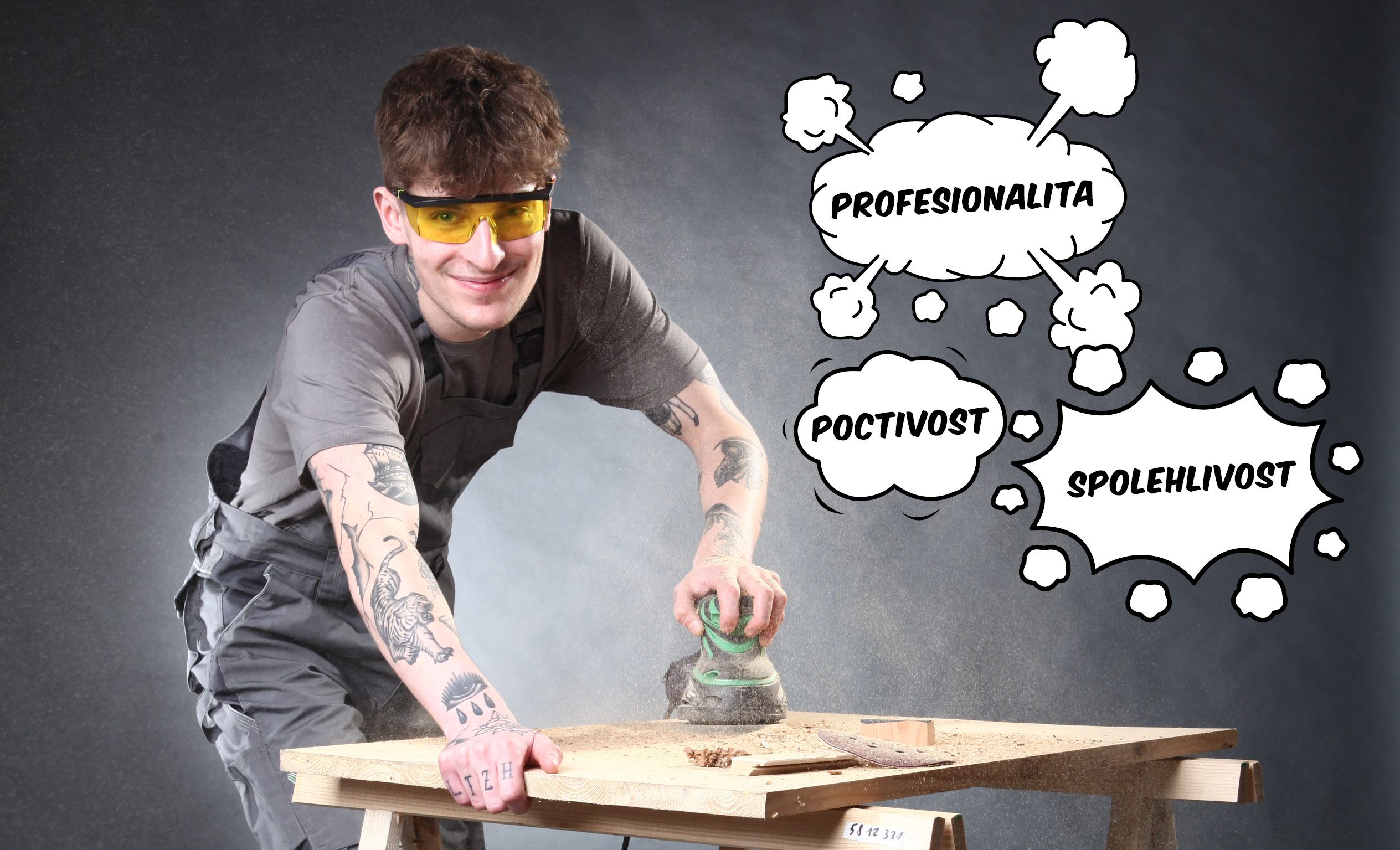 profesionalita, poctivost, spolehlivost