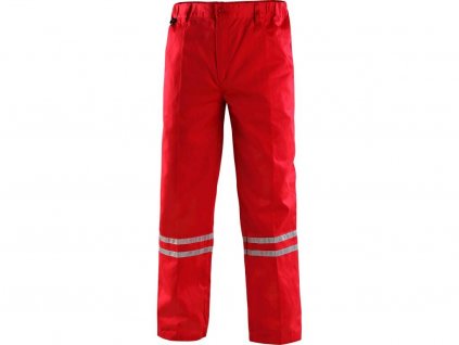 Kalhoty do pasu červeno-černé pánské
