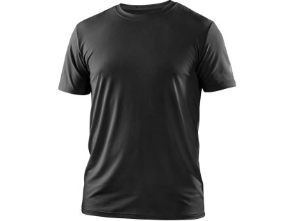 Tričko CXS MOVADO, funkční, krátký rukáv, pánské, černé (Velikost S)