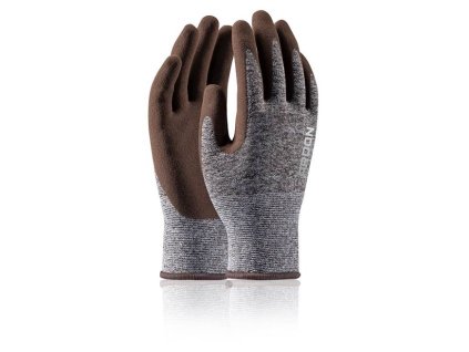 Máčené rukavice ARDON®NATURE TOUCH - s prodejní etiketou, hnědé