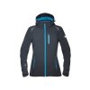 Dámská softshellová bunda ARDON®FLORET černá s tyrkysovými zipy