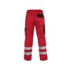 Kalhoty CXS LUXY BRIGHT, pánské, červeno-černé (Velikost 46)