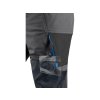 Kalhoty CXS NAOS pánské, šedo-černé, HV modré doplňky (Velikost 46)