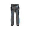 Kalhoty CXS NAOS pánské, šedo-černé, HV modré doplňky (Velikost 46)