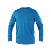 Tričko CXS SIMON, dlouhý rukáv, azurově modré (Velikost S)