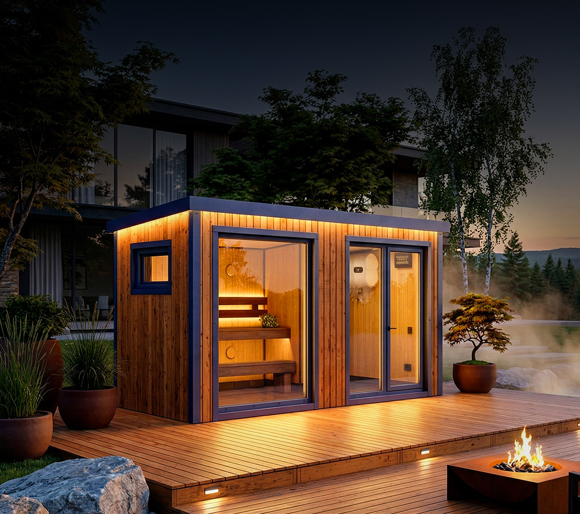 Modular sauna APEX Duo