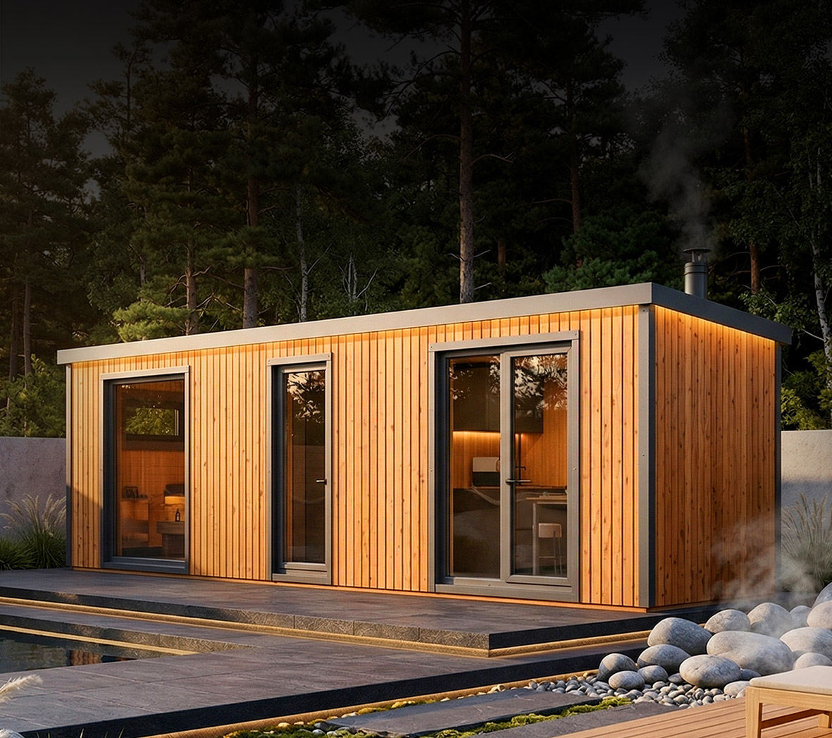 Modular sauna APEX Estate