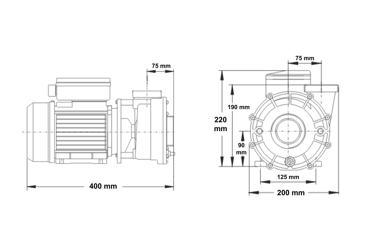 LX LP300 pump for hot tubs