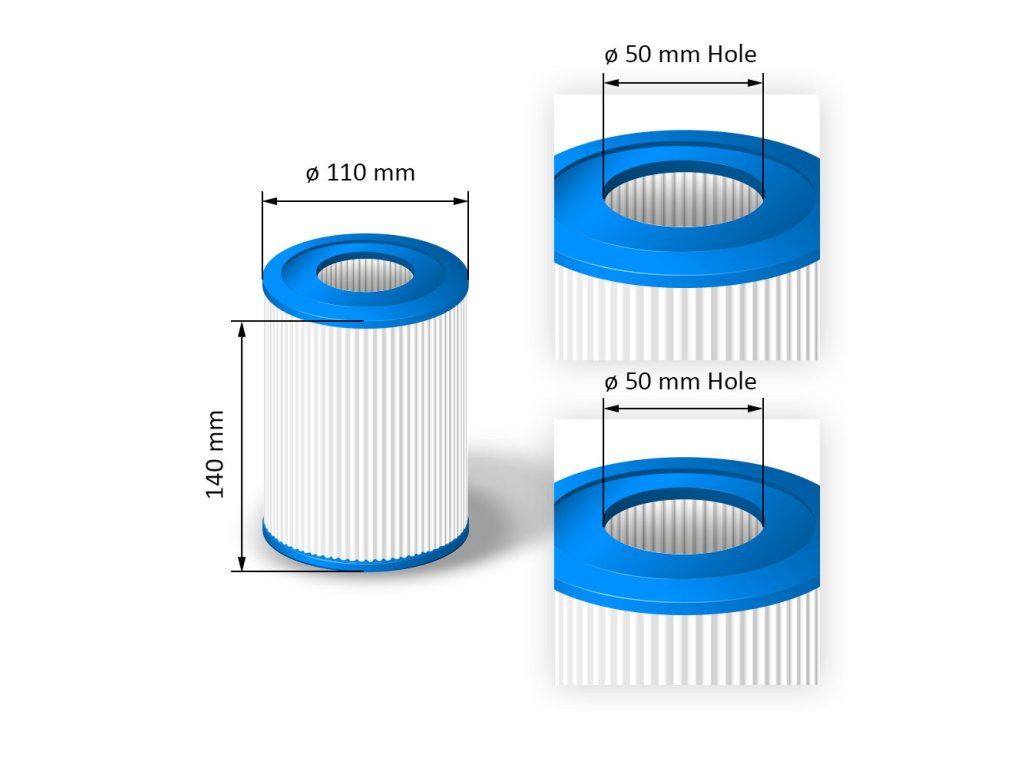 Cartridge filter for hot tubs - 3BTZ0026 - SC770