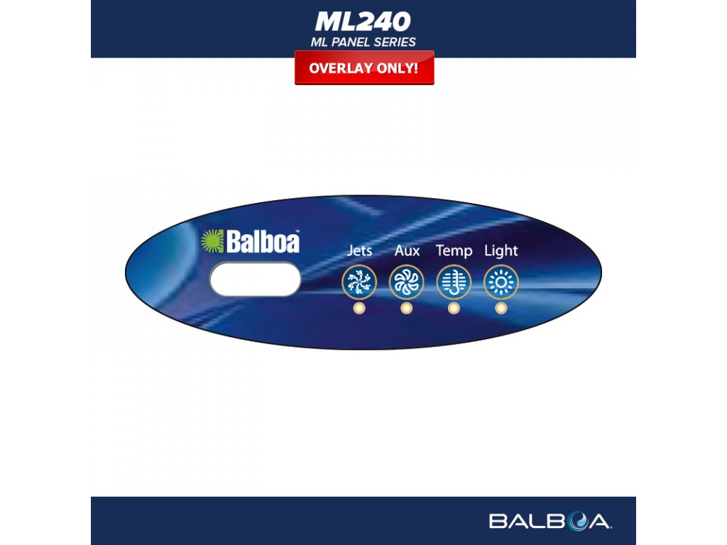 Balboa Ovládací panel ML240 - Polep/ nálepka