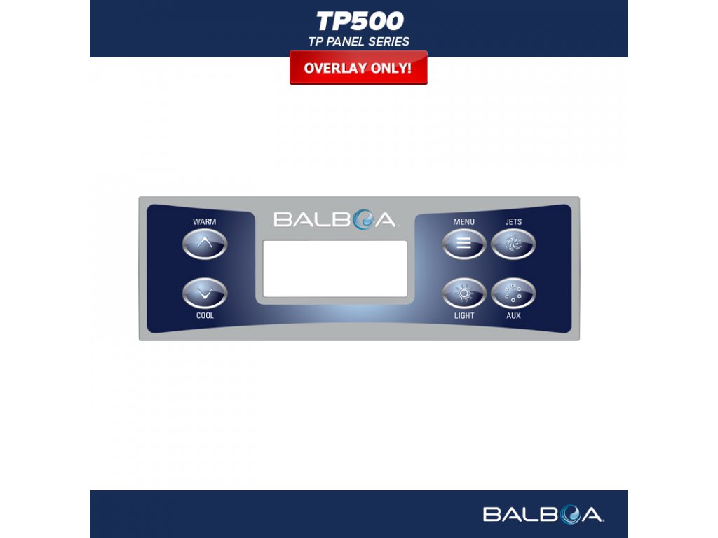 Balboa Ovládací panel TP500 - Polep/ nálepka - 17183