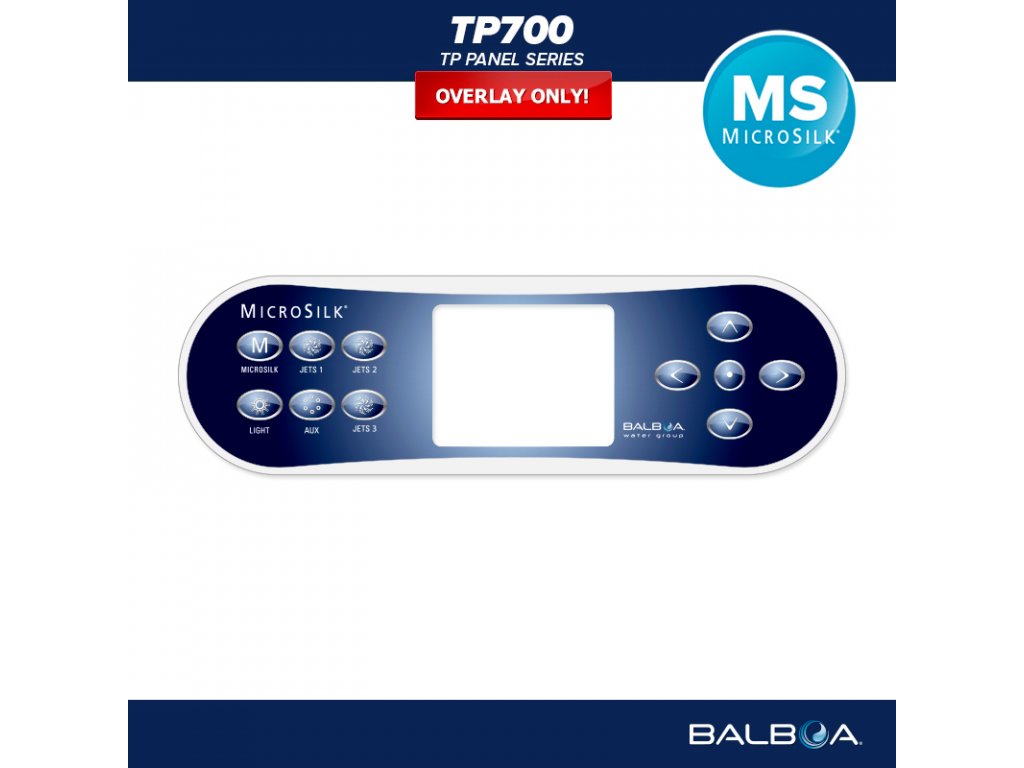 Balboa Ovládací panel TP700 Microsilk - Polep/ nálepka - 17448