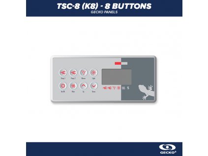 Gecko control panel TSC-8 (8 Buttons)