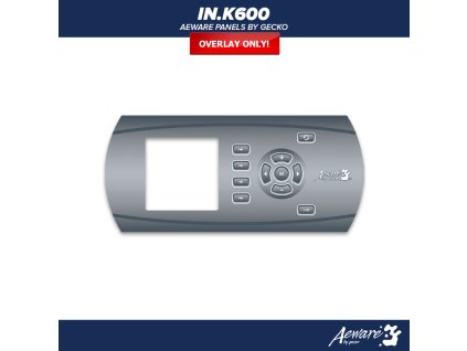 Gecko Aeware control panel IN.K600 - Static - label/ sticker