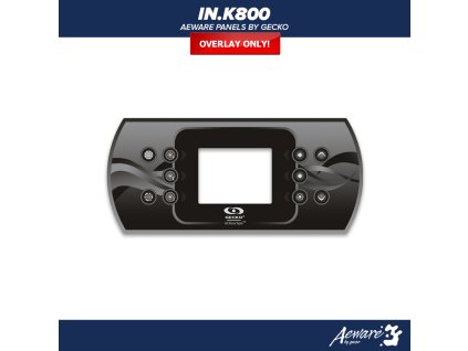 Gecko Aeware control panel IN.K800 - label/ sticker