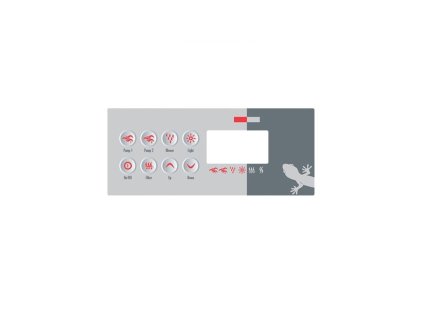 Gecko Schalttafel TSC-8 (8 Tasten) - Aufkleber/Label