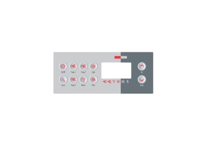 Gecko Ovládací panel TSC-8 (10 Buttons) - Polep/ nálepka - 9916-100723